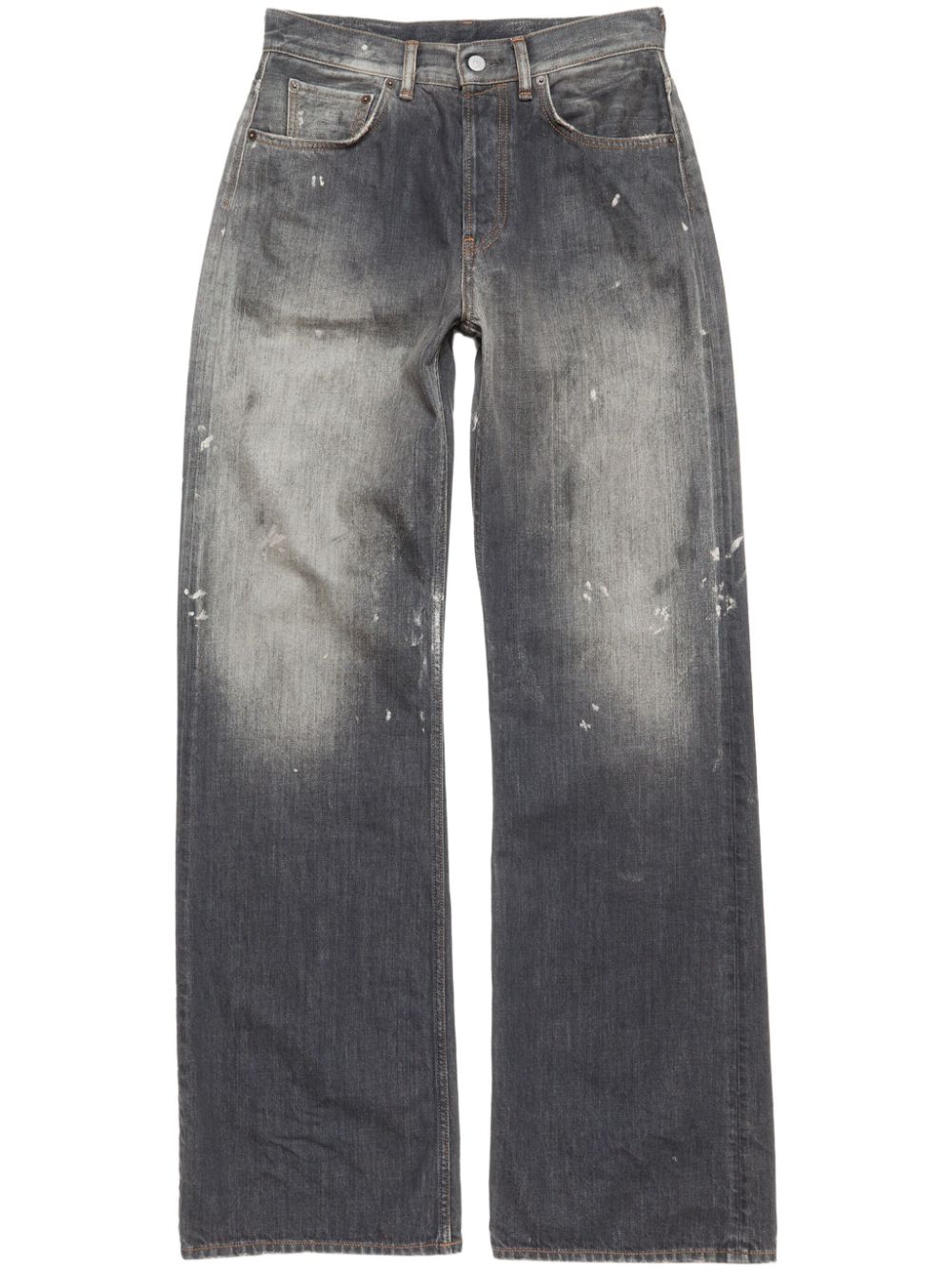 Acne Studios Ruimvallende jeans met vervaagd effect Zwart