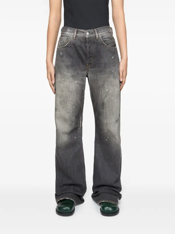 Acne Studios フェイデッド ジーンズ | ブラック | FARFETCH JP