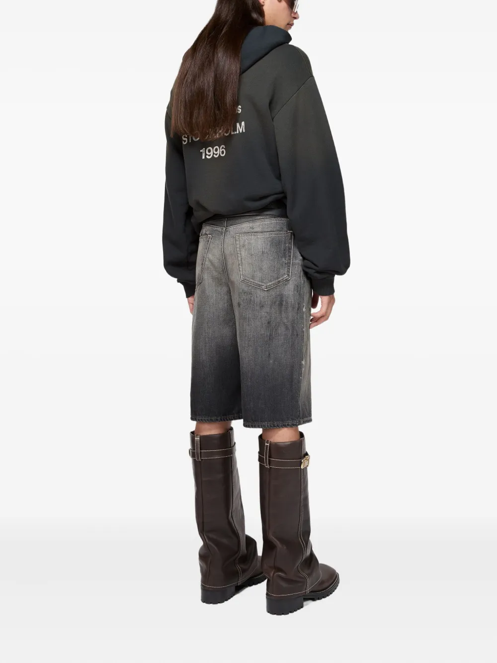 Acne Studios Denim shorts Zwart