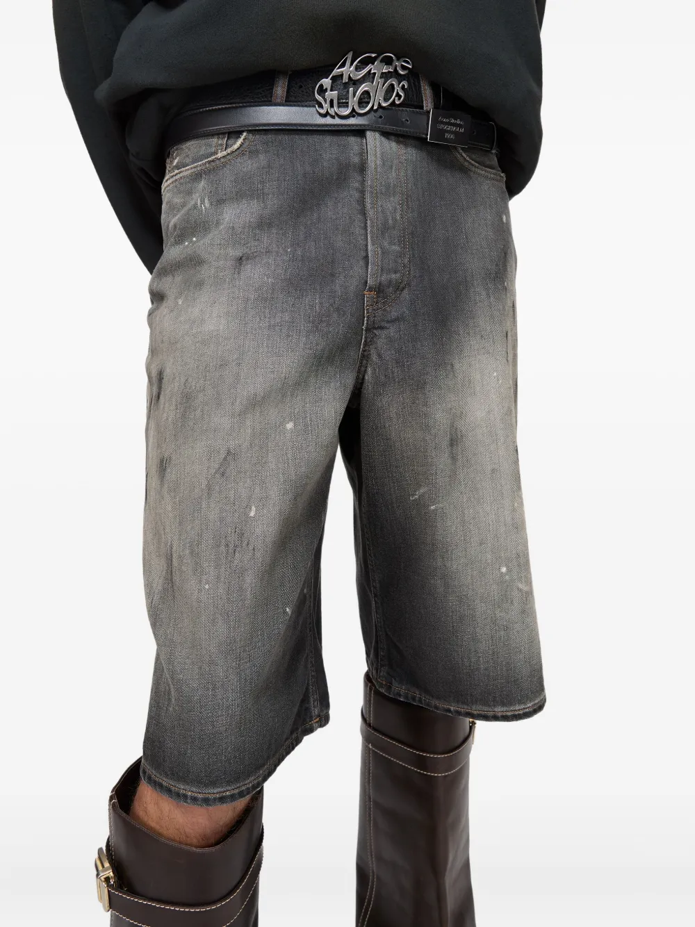 Acne Studios Denim shorts Zwart