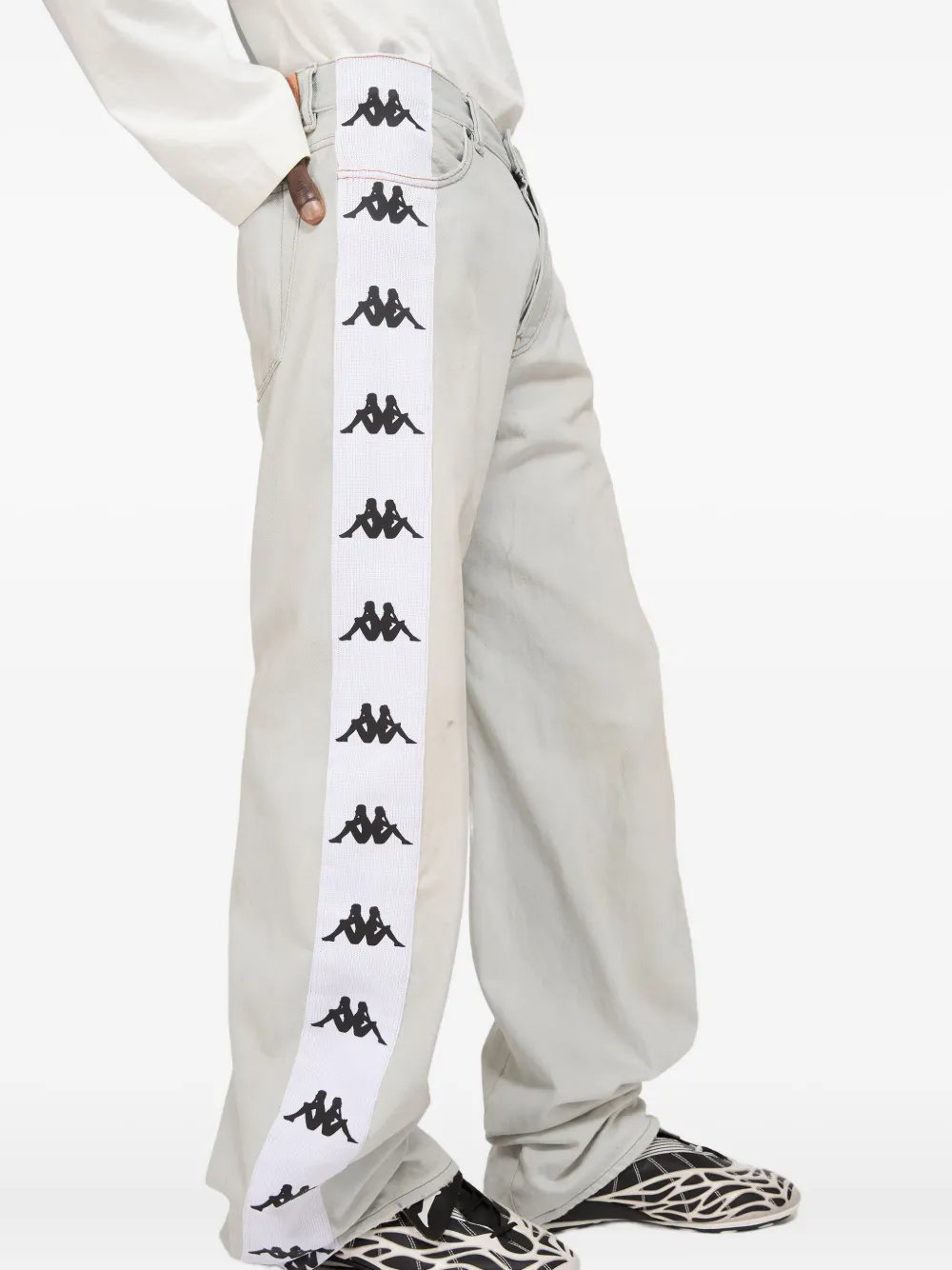 Acne Studios x Kappa straight jeans Blauw