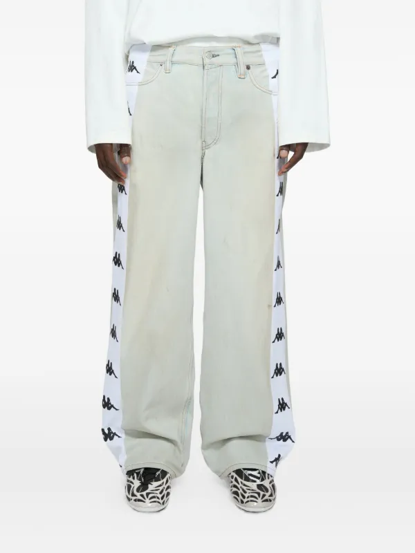Acne Studios x Kappa straight-leg Jeans | Blue | FARFETCH