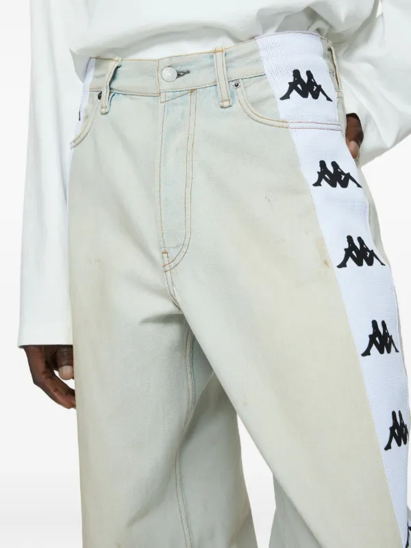 Acne Studios x Kappa ストレートジーンズ | ブルー | FARFETCH JP