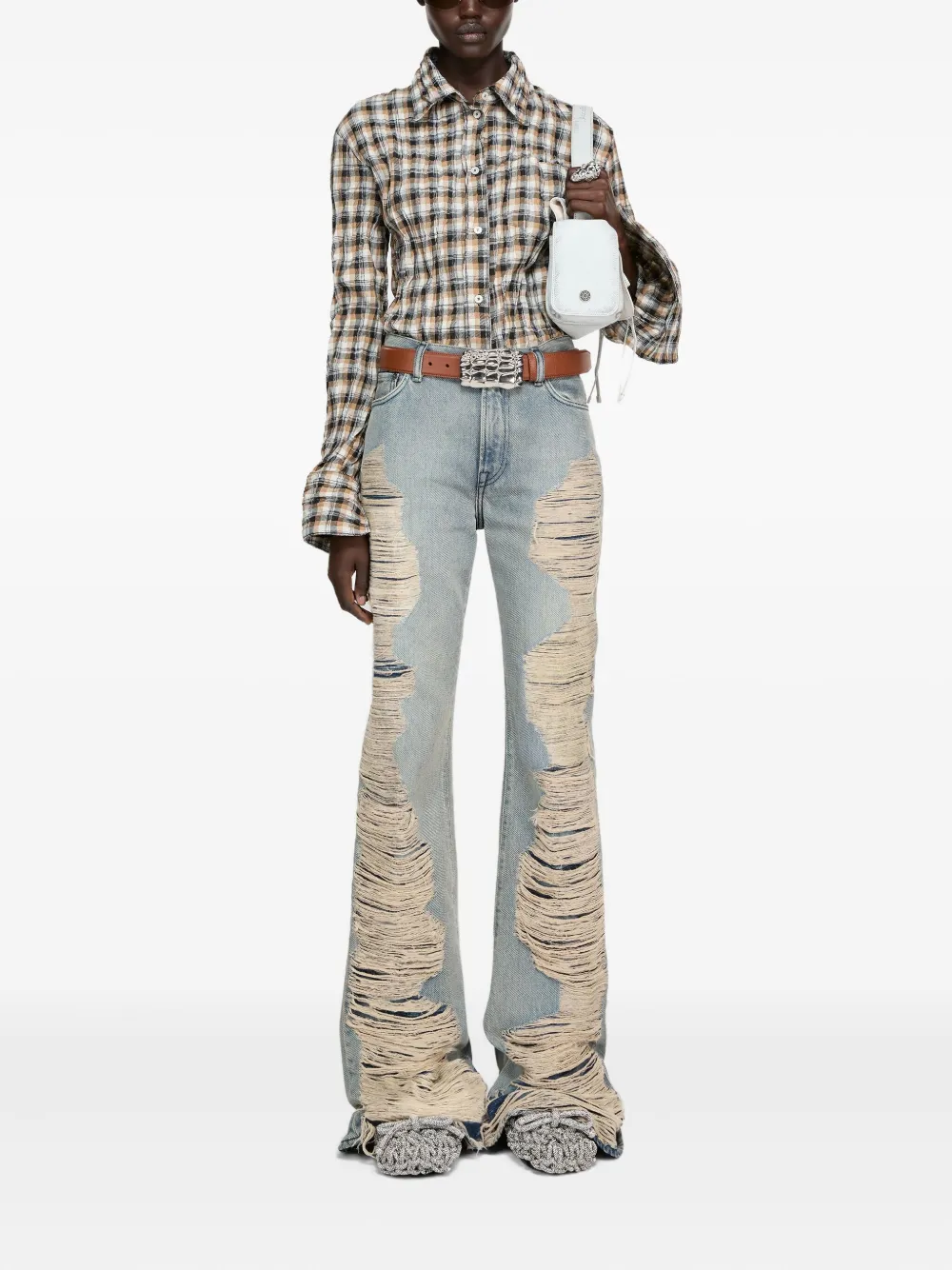 Acne Studios distressed jeans - Blauw