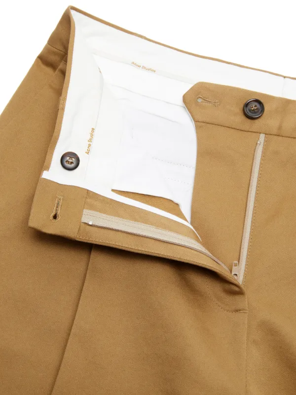 Acne Studios Twill Tailored Trousers | Brown | FARFETCH