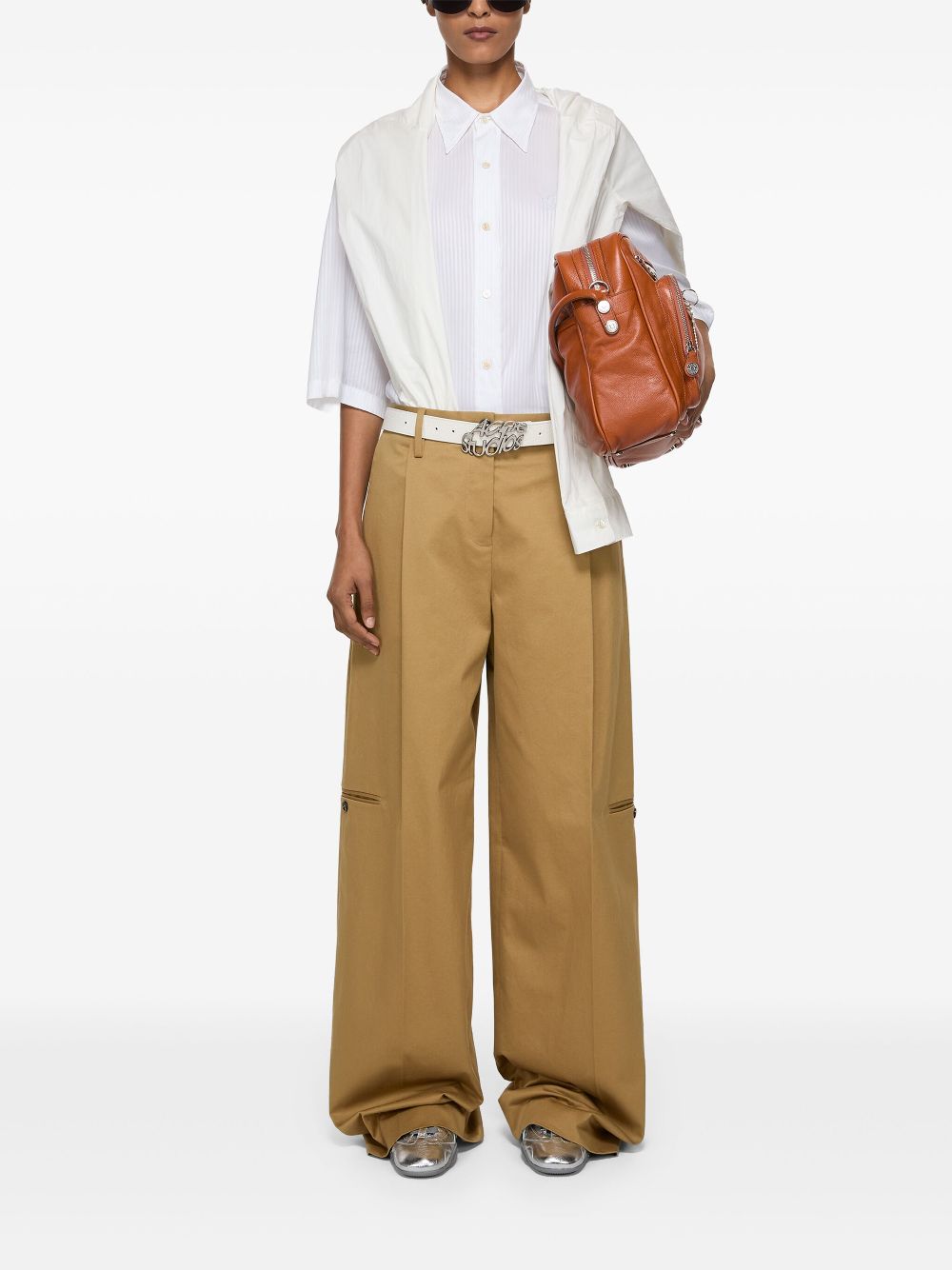 Acne Studios twill tailored trousers - Brown