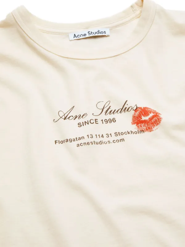 Acne Studios Logo T-shirt | Neutrals | FARFETCH