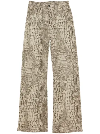 パンツ Acne Studios PRINTED TROUSERS Acne Studios Printed Trousers | Grey | FARFETCH