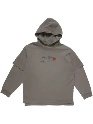 Acne Studios パーカー Acne Studios ダブルレイヤー パーカー | グレー | FARFETCH JP