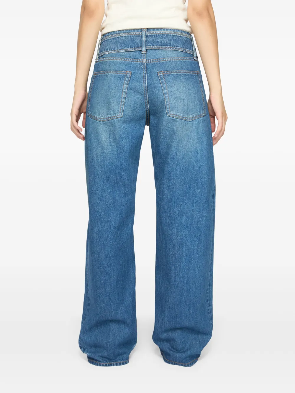 Acne Studios Jeans met ceintuur Blauw