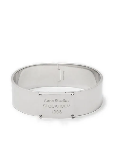 Acne Studios bracelet à logo gravé