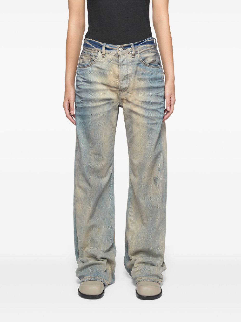 Acne Studios 1999M ruimvallende jeans Blauw