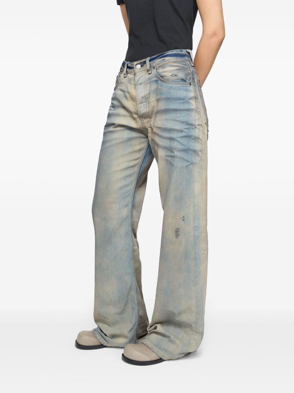 Acne Studios 2021F ruimvallende jeans Blauw