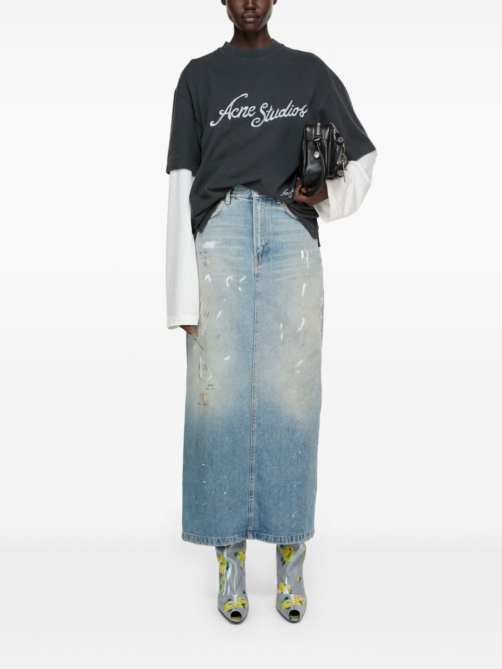 Acne Studios Maxi-spijkerrok - Blauw