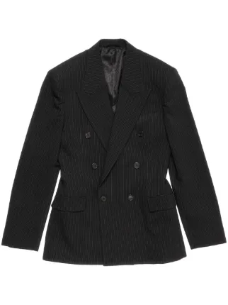 Acne Studios ダブルブレストジャケット ブラック Acne Studios ダブルジャケット | ブラック | FARFETCH JP