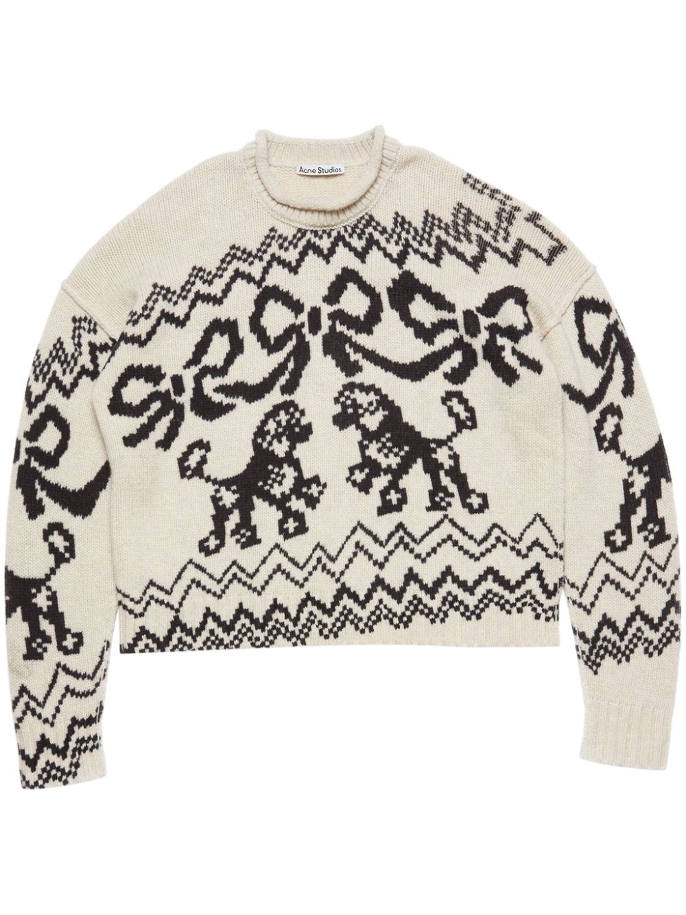 Acne Studios jacquard sweater - Neutrals