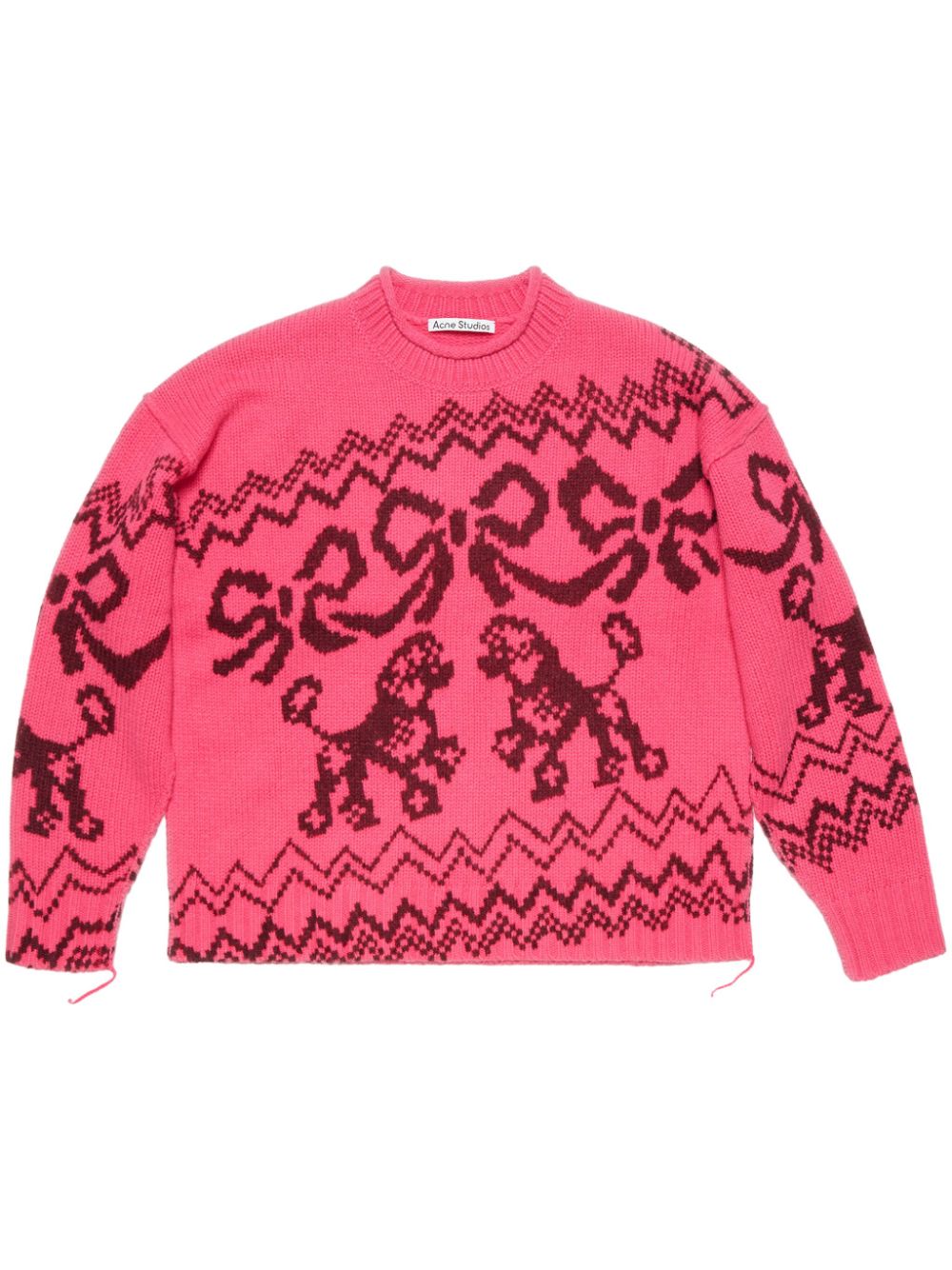 Acne Studios jacquard sweater - Pink