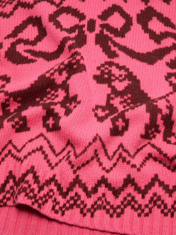 Acne Studios Jacquard Sweater | Pink | FARFETCH Acne Studios Jacquard Sweater | Pink | FARFETCH