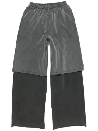 Acne Studios レイヤード パンツ | グレー | FARFETCH JP