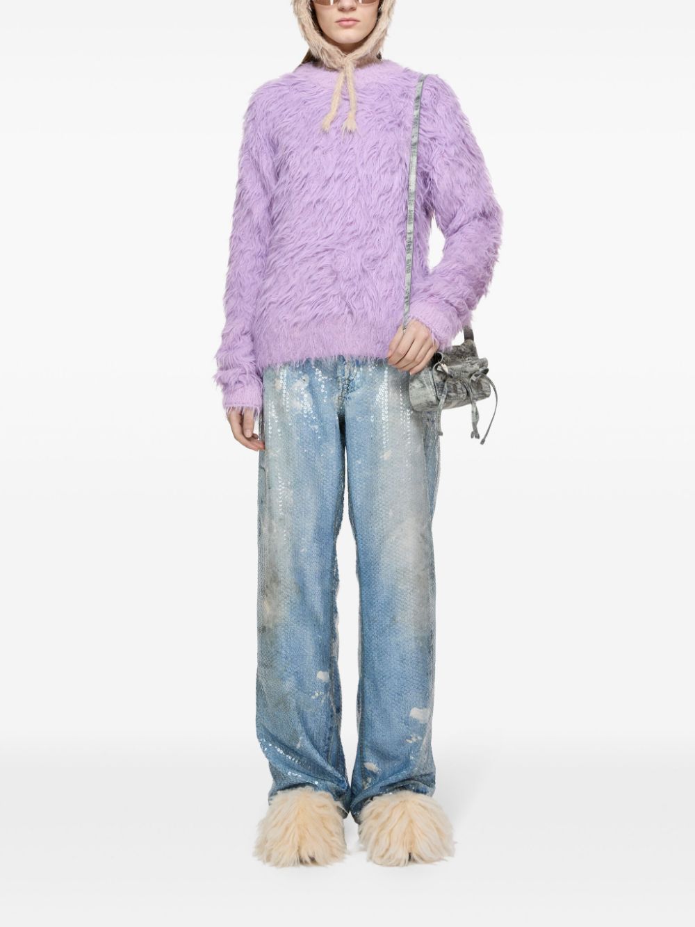 Acne Studios textured sweater - Purple