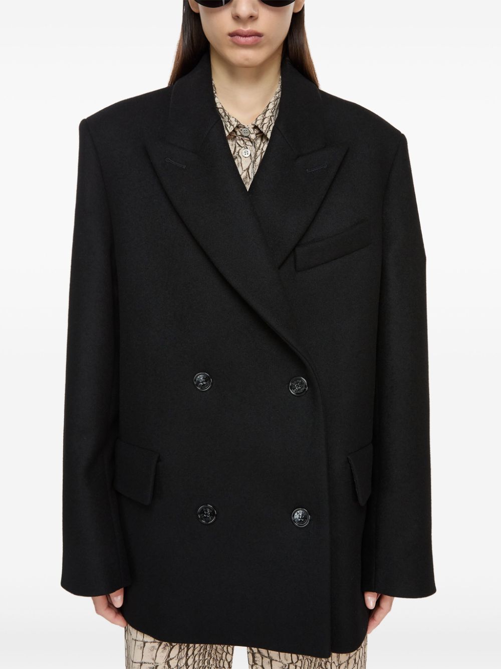 Acne Studios double-breast blazer - Zwart