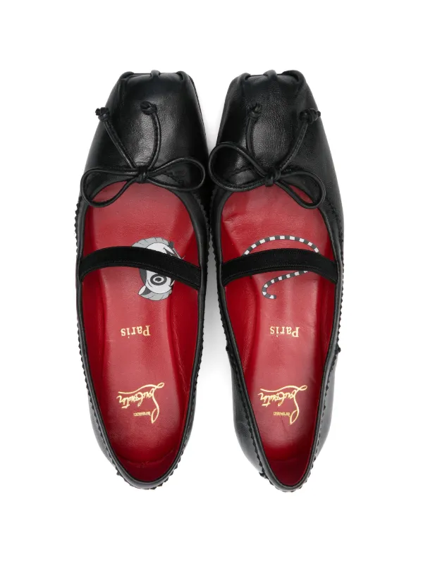 Christian Louboutin Kids Baballet フラットシューズ | ブラック | FARFETCH JP