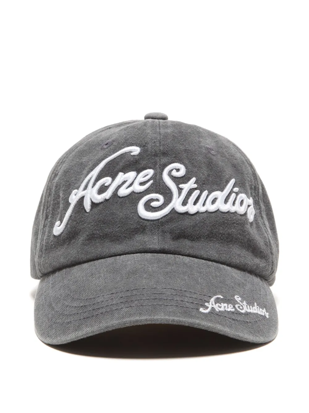 Acne Studios Pet met geborduurd logo Zwart