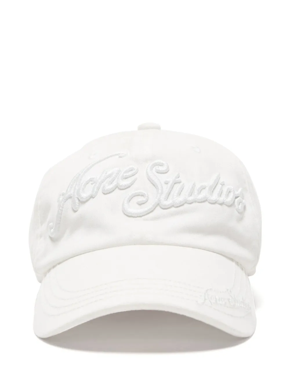 Acne Studios Pet met geborduurd logo Wit