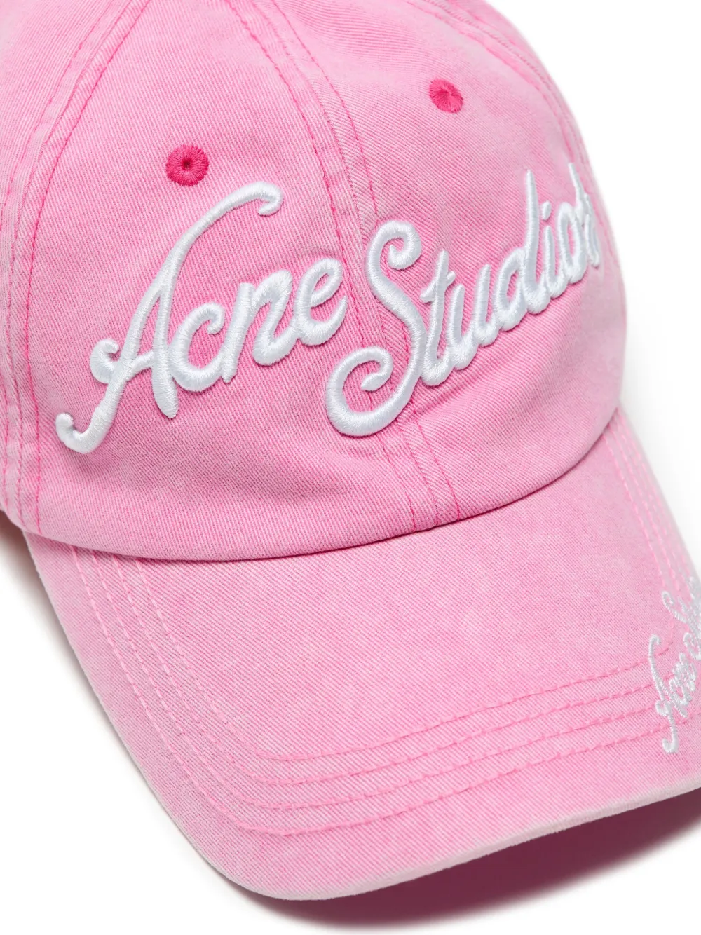 Acne Studios Pet met geborduurd logo - Roze