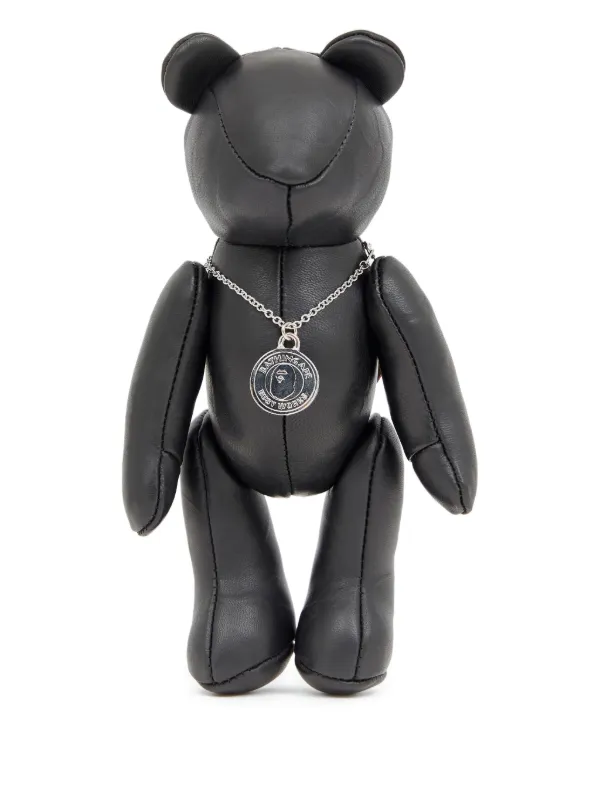 A BATHING APE ブラックフィギュア F レザーベア A BATHING APE® レザーベア | ブラック | FARFETCH JP