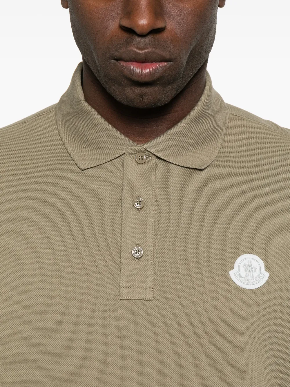 Moncler Poloshirt met korte mouwen Groen