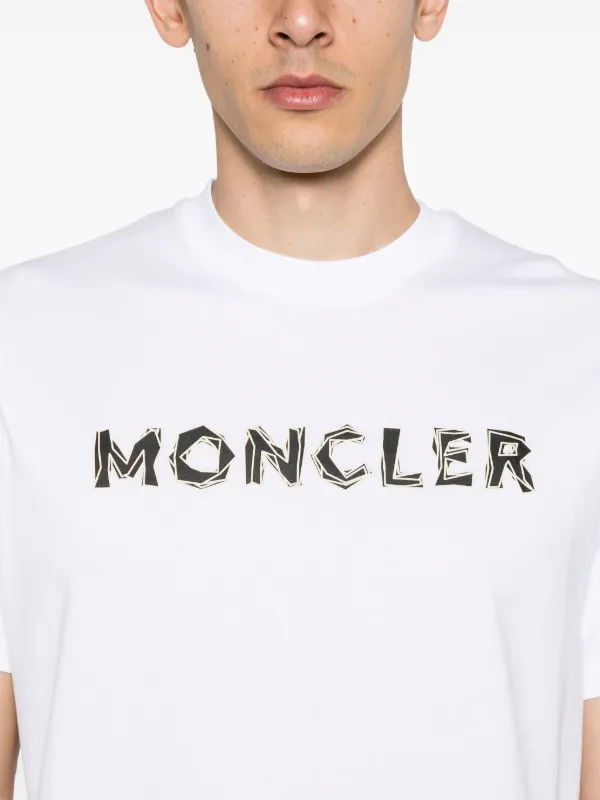 モンクレール ホワイト Tシャツ ショートスリーブ シンプル 白tシャツ Moncler ショートスリーブ Tシャツ | ホワイト | FARFETCH JP
