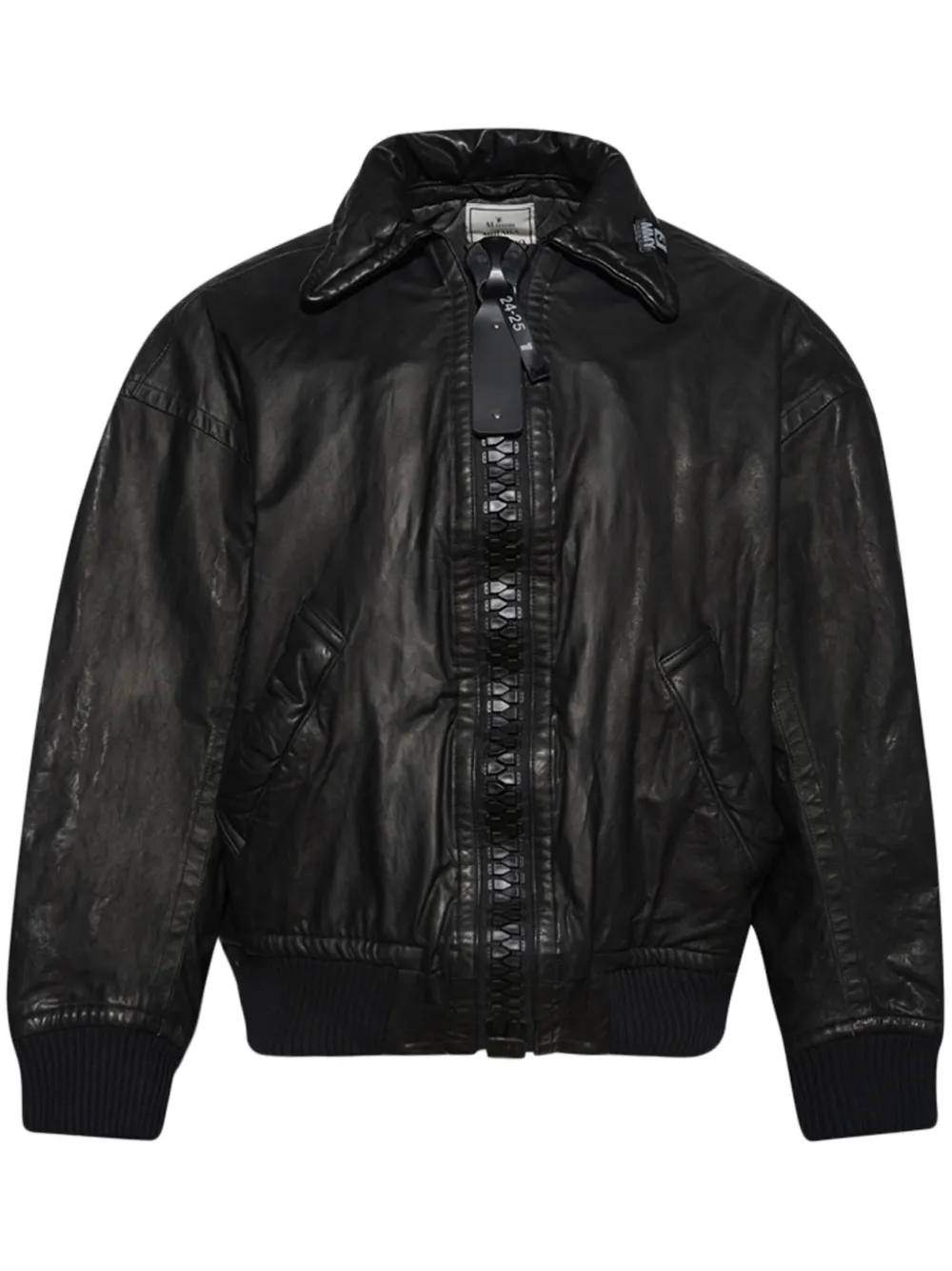 Maison MIHARA YASUHIRO x Backlash leather bomber jacket | Black | Image 1