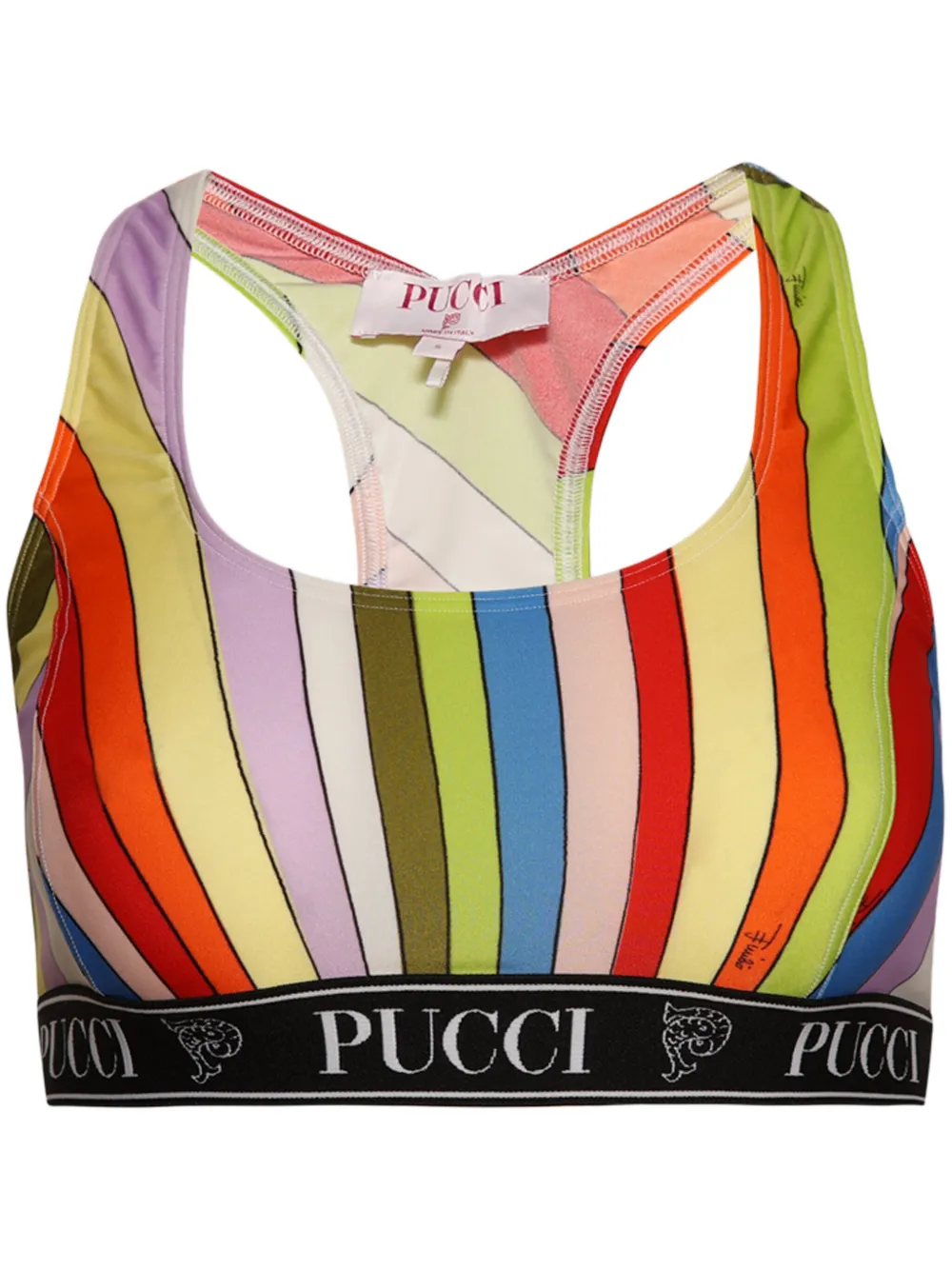 PUCCI Cropped top Geel