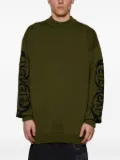 VETEMENTS logo-sleeve sweater - Green