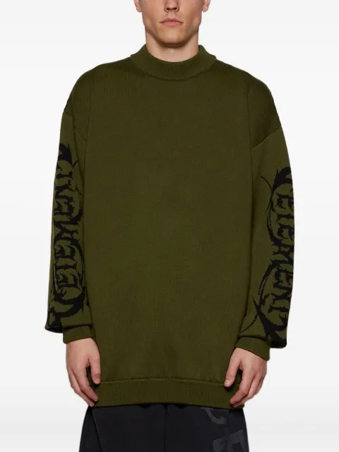 VETEMENTS pull à logo sur les manches