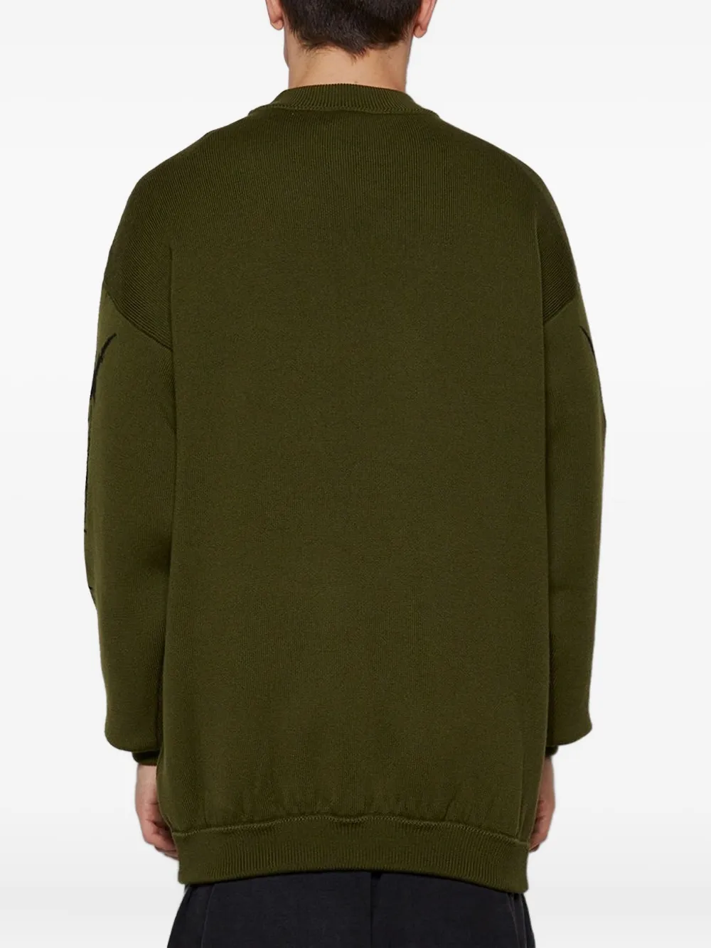 VETEMENTS Trui met logo op de mouwen Groen