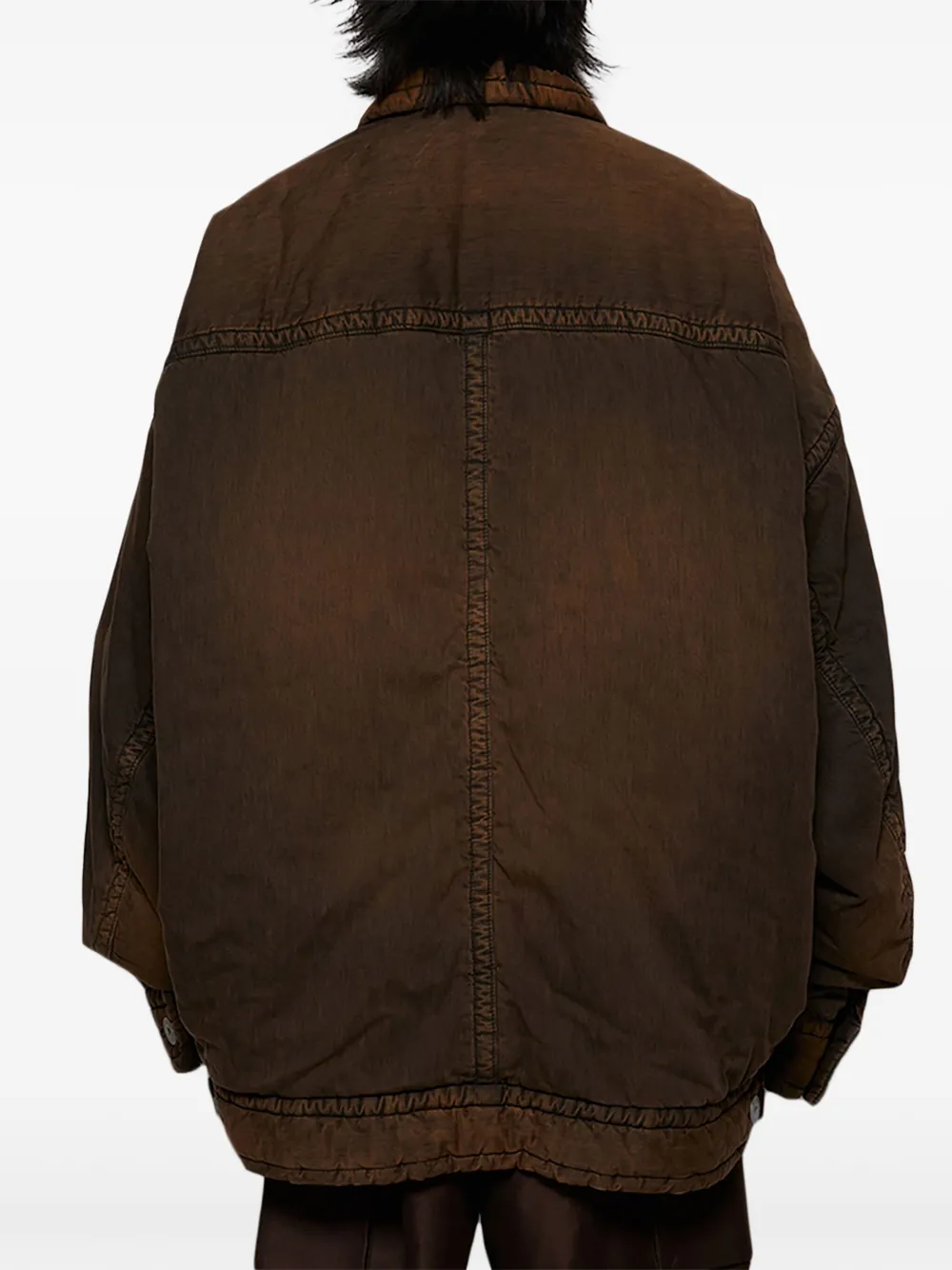 Maison MIHARA YASUHIRO Gewatteerd denim jack Zwart