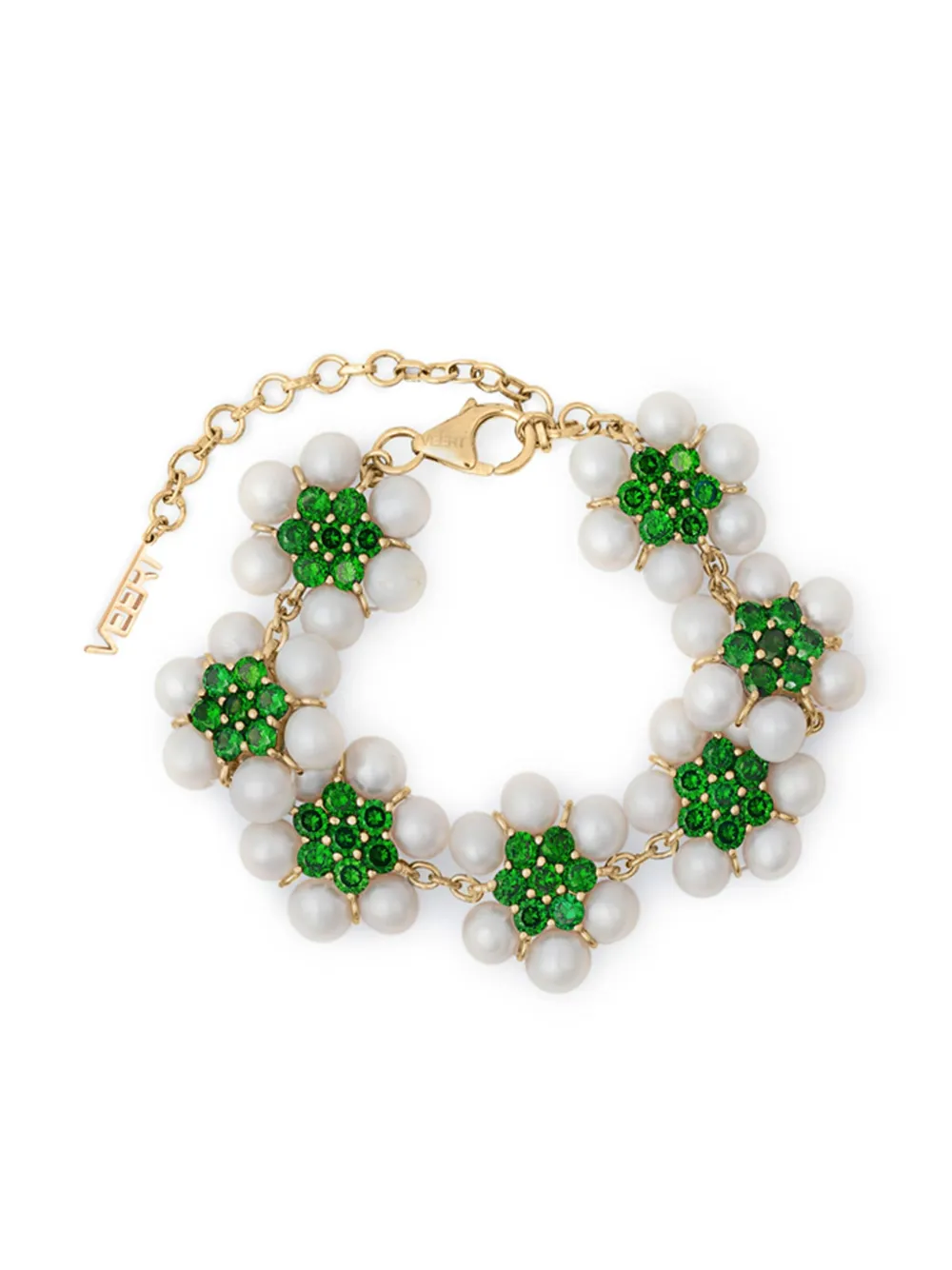Veert The 42 Pearl Flower Bracelet In Multi