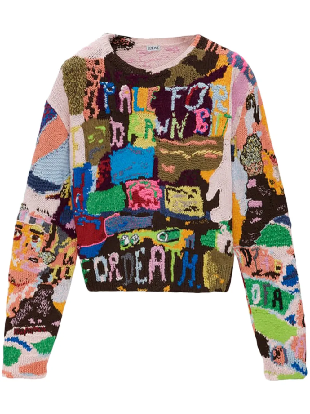 LOEWE suéter tejido con motivo gráfico | marrón | Image 1
