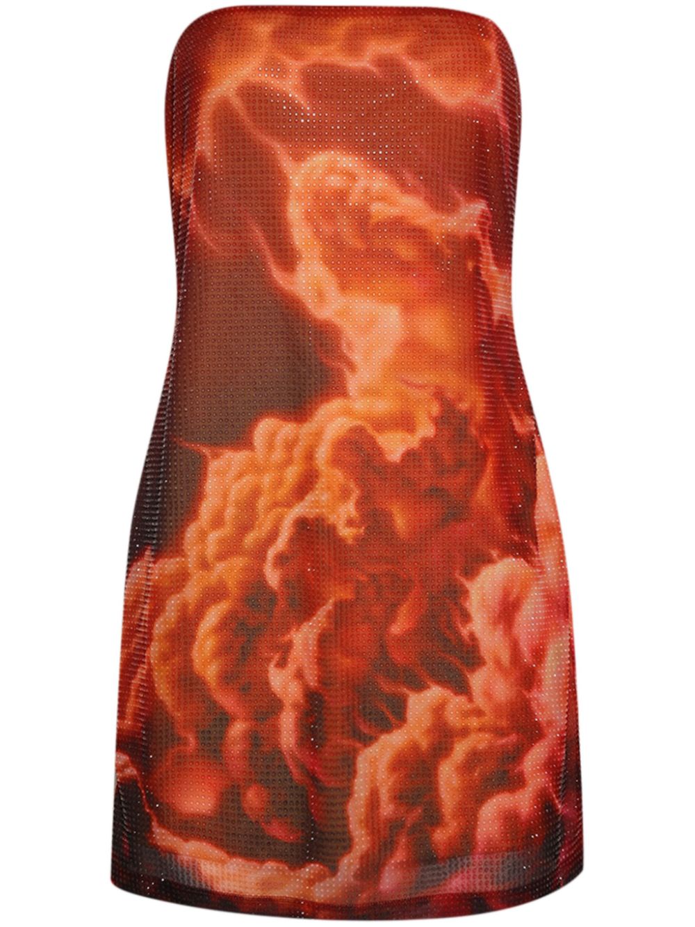 Affordable Alexander Wang crystal-embellished cloud-print mini dress Women