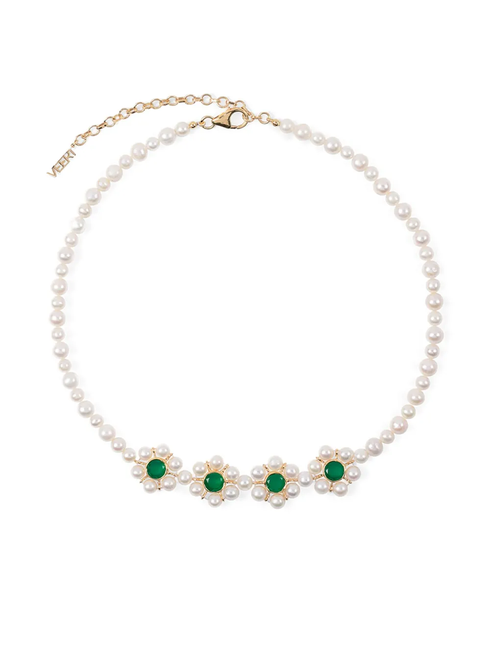 VEERT The Four Flower necklace | Gold | Image 1