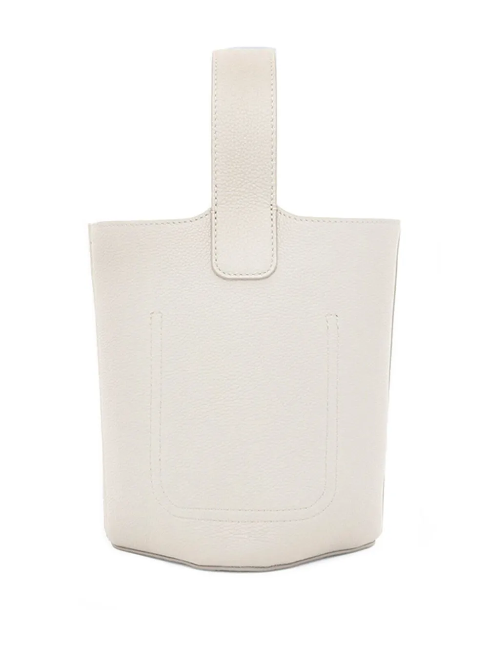 LOEWE Pebble mini bucket-tas Wit