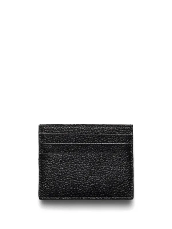 Prada Enamel triangle-logo Card Holder | Black | FARFETCH