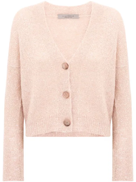 D.Exterior Knitted Fringed Jacket 50542 2NERO/NERO main image 0