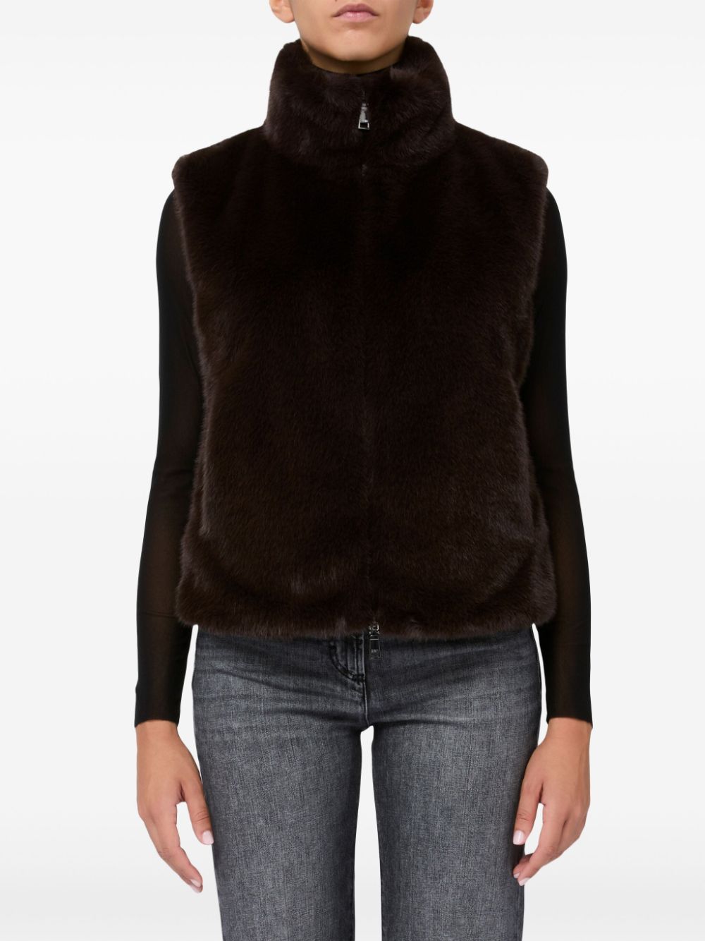 SEVENTY FAUX-FUR GILET 