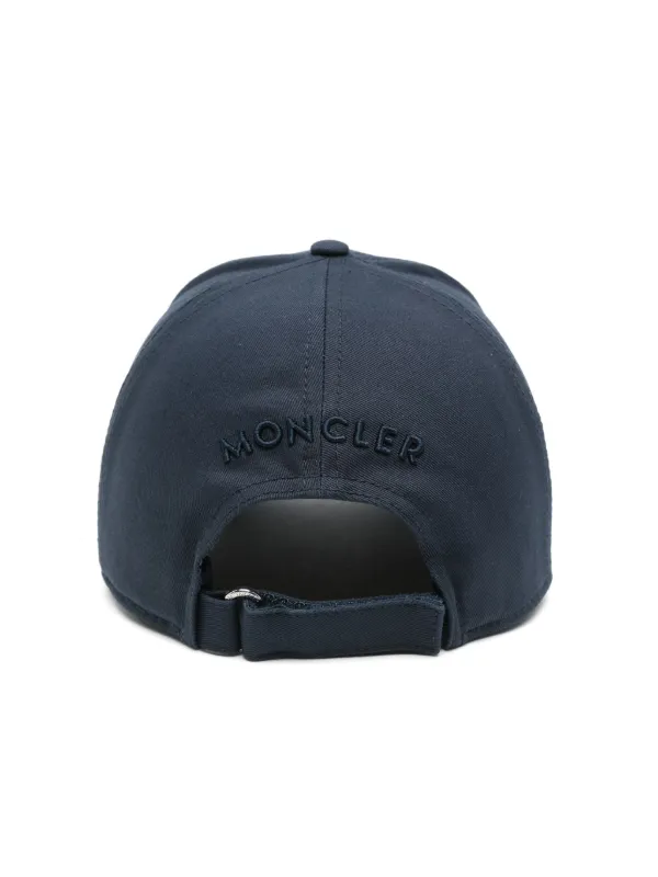 キャップ MONCLER SS25 Gabardine baseball cap (K10933B00055 999) Black Gabardine Baseball Cap - Hats & Beanies for Men