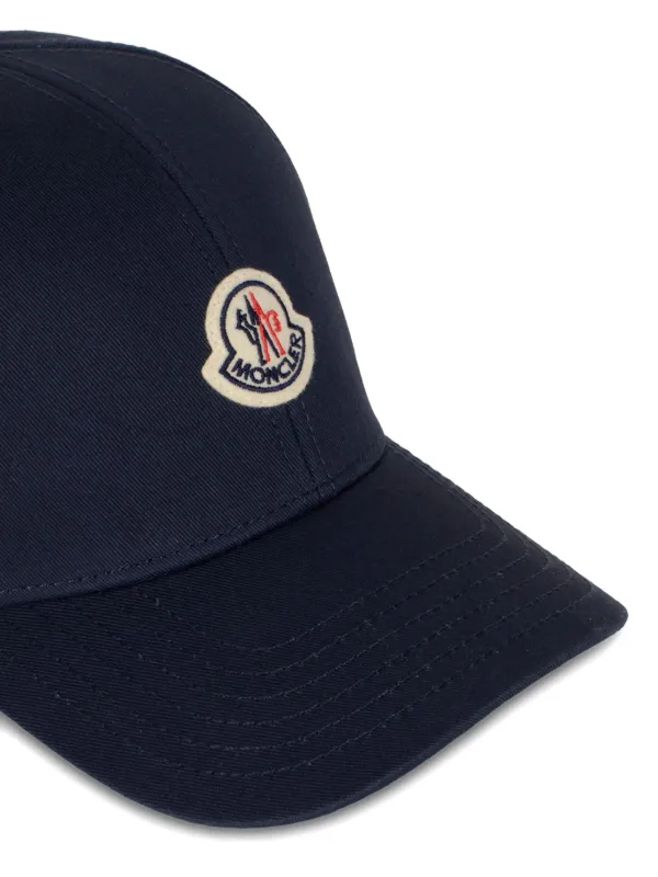 Moncler Gabardine Baseball Cap | Blue | FARFETCH JO