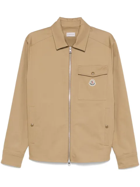 Moncler surchemise en gabardine de coton