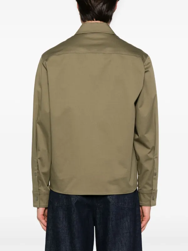 Moncler ジップアップ シャツジャケット | グリーン | FARFETCH JP